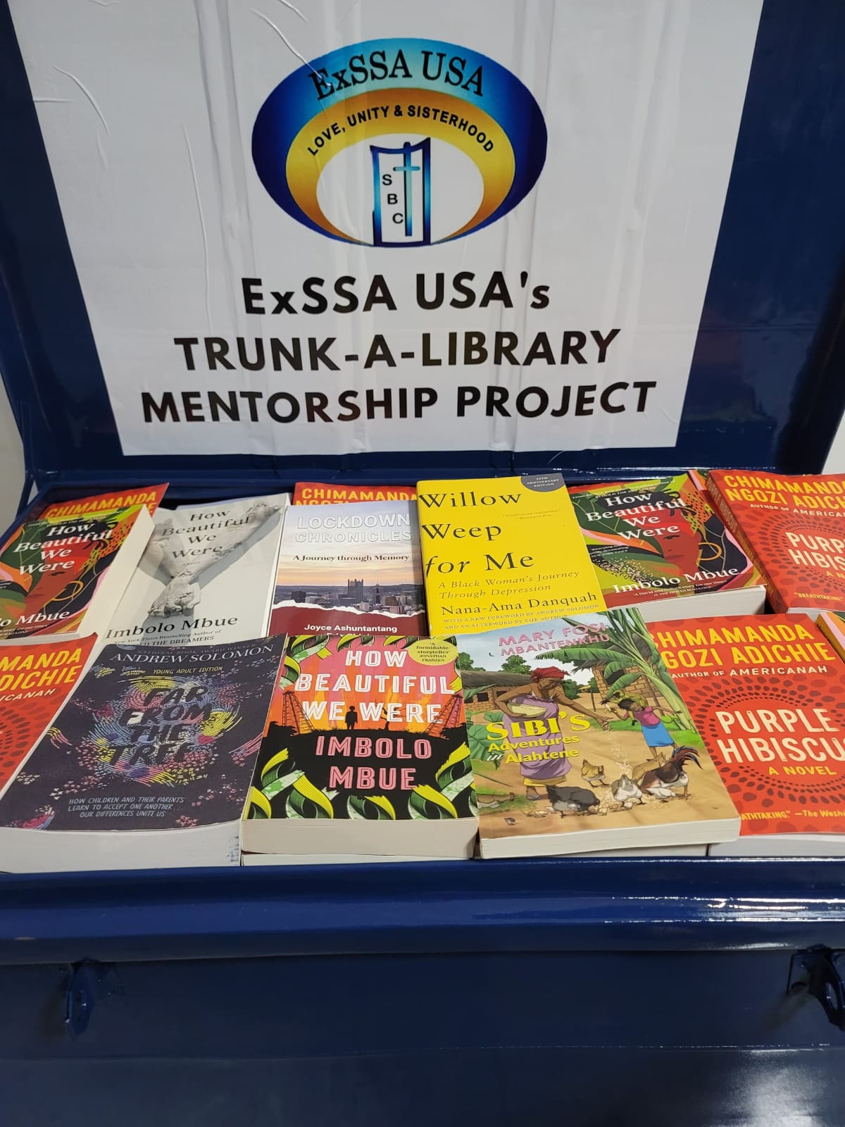 ExSSA USA launches " Trunk-a-Library:  A Long holiday reading program for Saker Students.