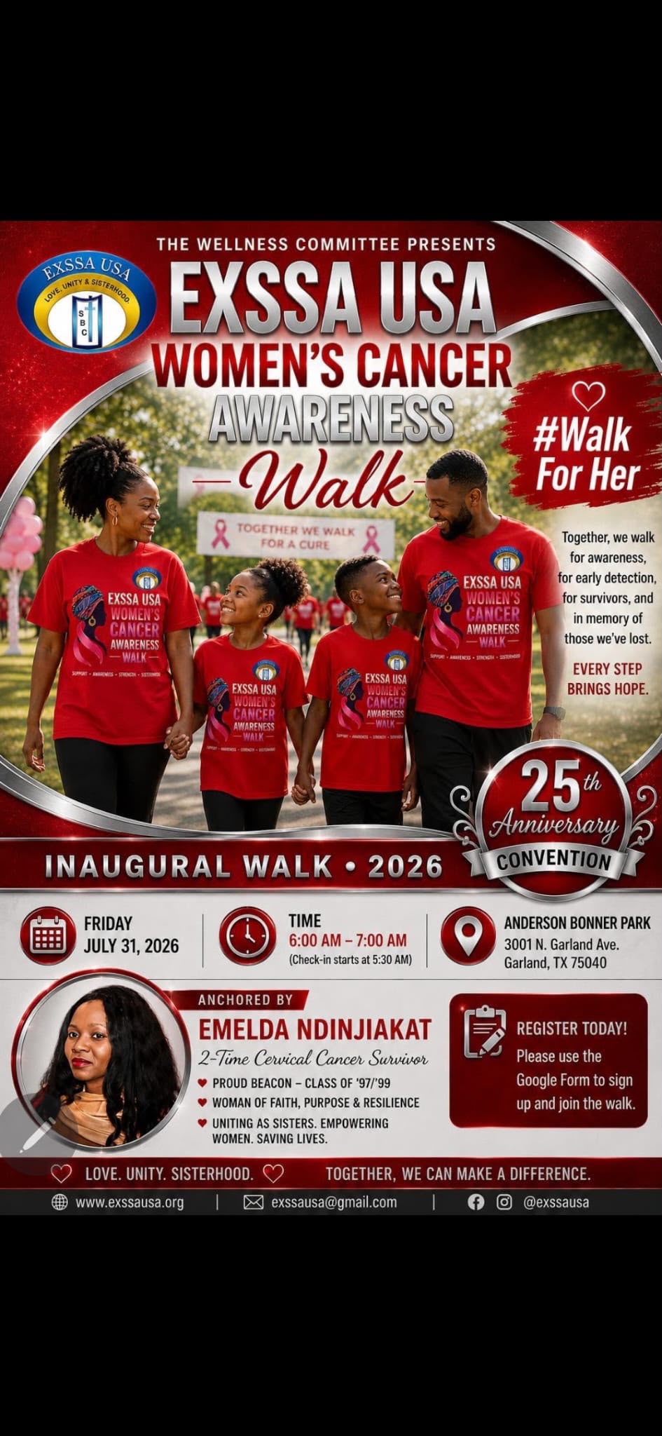 ExSSA USA Cancer Awareness Walk 2026