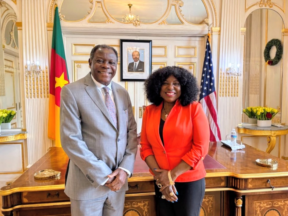 Visit to the Cameroon Ambassador to the United States.